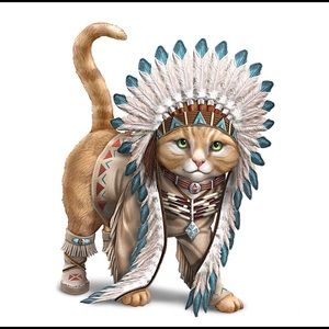 Hamilton Collection Chief Runs with Paws Figurine